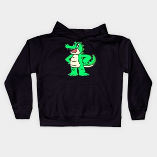 Crocodile animal motif alligator animal welfare for children Kids Hoodie